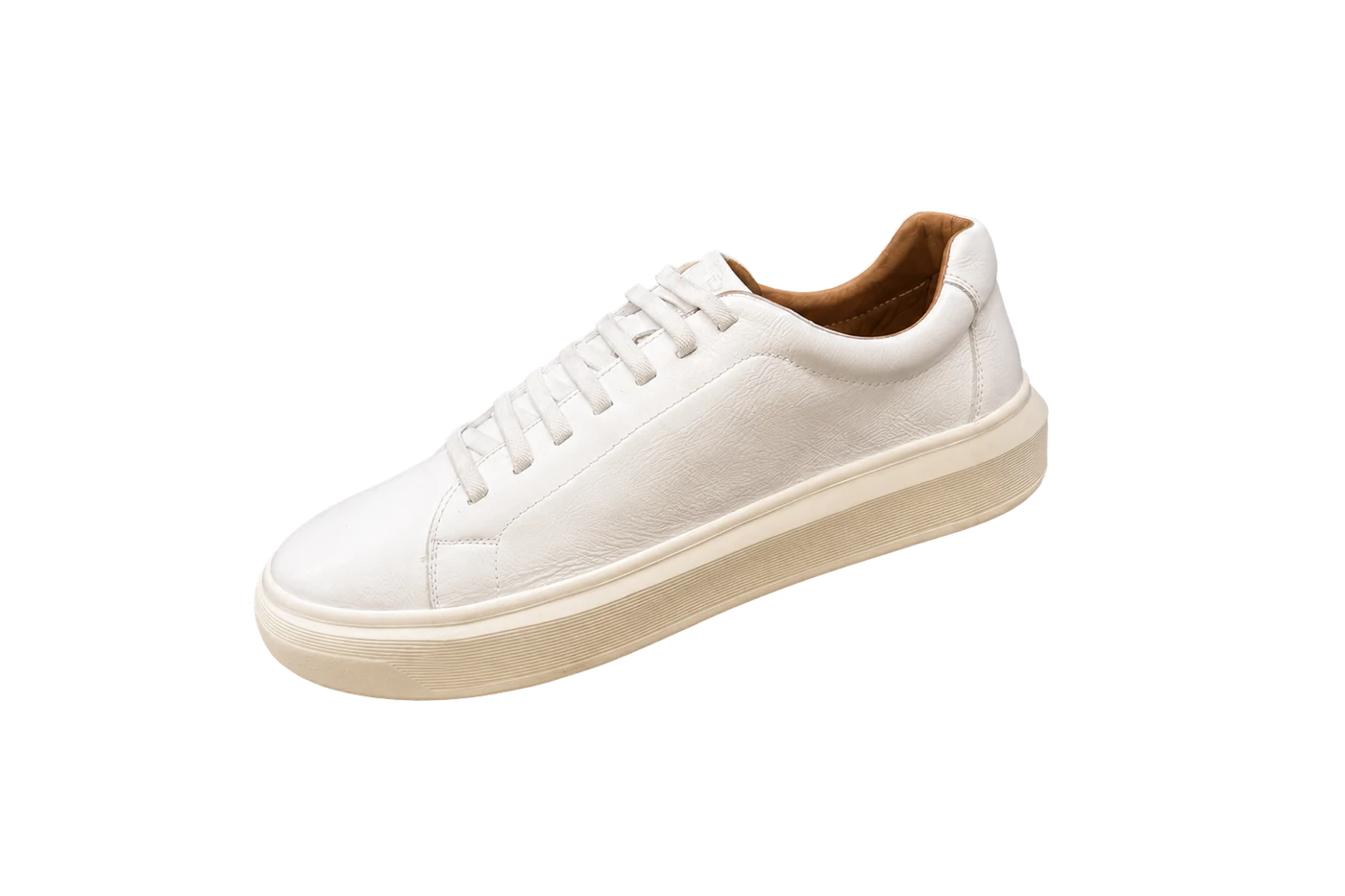Sneaker Orion branco em couro legítimo